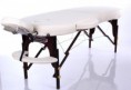 Drevený masážny stôl RestPro® VIP2 OVAL- krémový (192x70cm) BAZAR#54