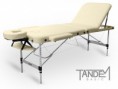 Skladací masážny stôl TANDEM Basic ALU-3 195*70 cm / 14,6 kg / krémová - BAZAR#349